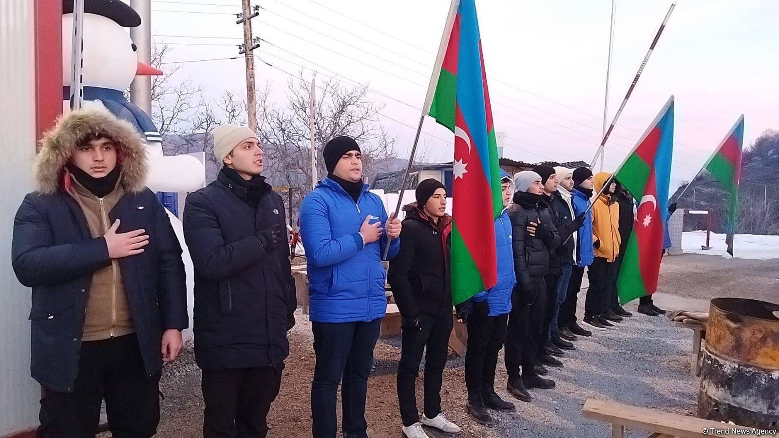Laçın-Xankəndi yolunda etirazlar 38 gündür davam edir (FOTO)