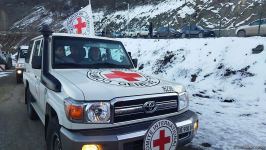 BQXK-ya məxsus avtomobillər Laçın yolundan keçib (FOTO)