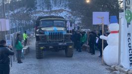 Rusiya sülhməramlılarına məxsus daha 17 avtomobil Laçın yolundan keçib (FOTO)