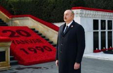 Prezident İlham Əliyev 20 Yanvar faciəsinin 33-cü ildönümü ilə əlaqədar Şəhidlər xiyabanını ziyarət edib (FOTO/VİDEO) (YENİLƏNİB)