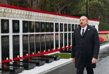 Prezident İlham Əliyev 20 Yanvar faciəsinin 33-cü ildönümü ilə əlaqədar Şəhidlər xiyabanını ziyarət edib (FOTO/VİDEO) (YENİLƏNİB)