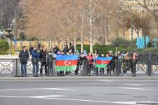 Şəhidlərin xatirəsi bir dəqiqəlik sükutla yad edildi (FOTO/VİDEO)