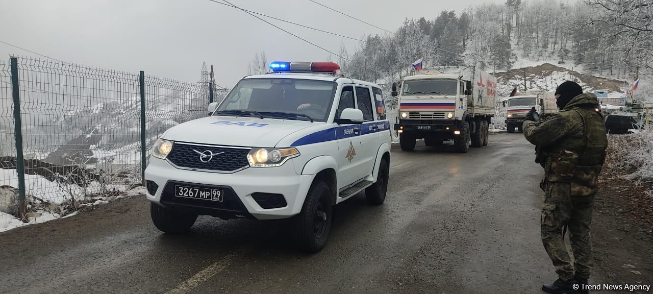 Laçın-Xankəndi yolundan  RSK-ya məxsus 24  avtomobil keçib (FOTO)