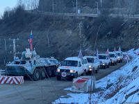 BQXK-ya məxsus avtomobillər Laçın yolundan keçib (FOTO)