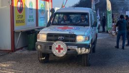 BQXK-ya məxsus avtomobillər Laçın yolundan keçib (FOTO)
