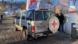 BQXK-ya məxsus avtomobillər Laçın yolundan keçib (FOTO)