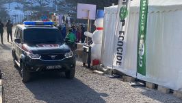 Sülhməramlılara aid 11 avtomobil Laçın yolundan keçib (FOTO)
