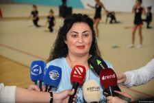 Şəmkir və Sumqayıtdan olan gimnast qızlar təlim-məşq toplanışı üçün Bakıya gəliblər (FOTO)