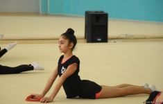 Şəmkir və Sumqayıtdan olan gimnast qızlar təlim-məşq toplanışı üçün Bakıya gəliblər (FOTO)