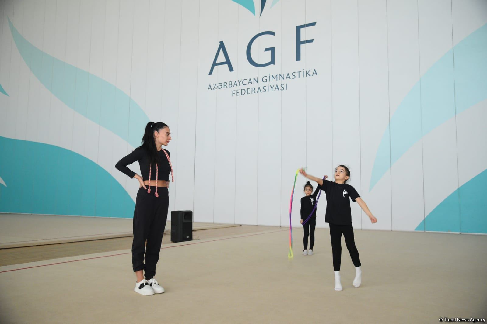 Şəmkir və Sumqayıtdan olan gimnast qızlar təlim-məşq toplanışı üçün Bakıya gəliblər (FOTO)