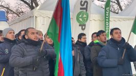 Laçın-Xankəndi yolunda etirazlar 46 gündür davam edir (FOTO)