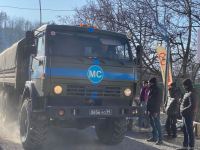 Rusiya sülhməramlılarına aid daha 9 avtomobil Laçın yolundan keçib (FOTO)