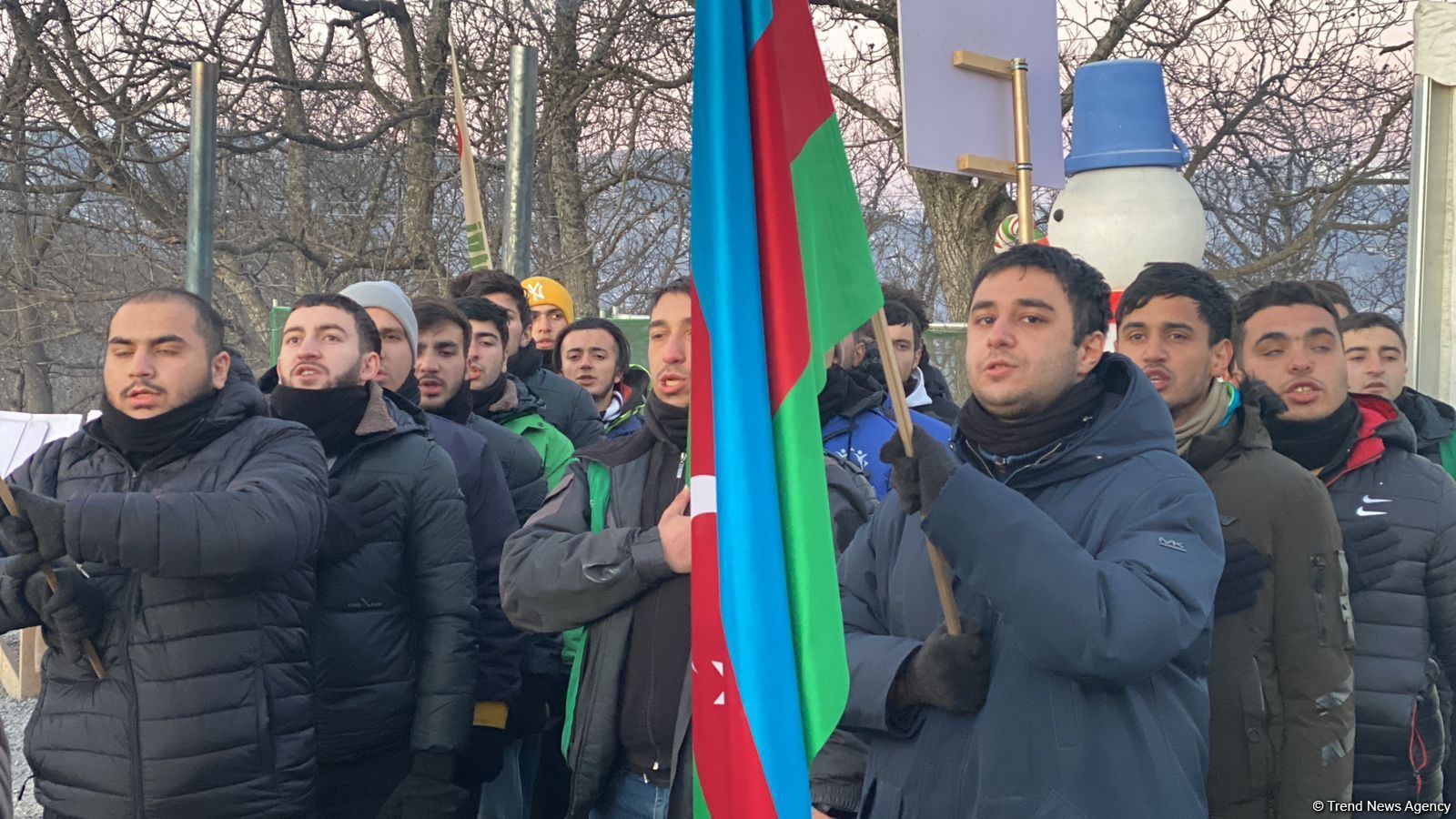 Laçın-Xankəndi yolunda etirazlar 46 gündür davam edir (FOTO)