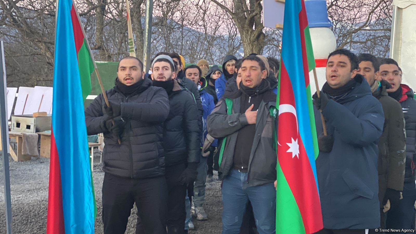 Laçın-Xankəndi yolunda etirazlar 46 gündür davam edir (FOTO)