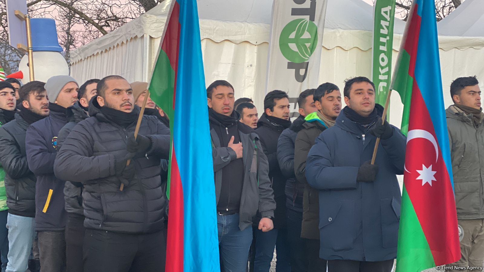 Laçın-Xankəndi yolunda etirazlar 46 gündür davam edir (FOTO)