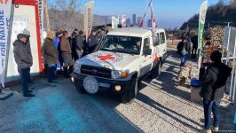 BQXK-ya məxsus yeddi avtomobil Laçın yolundan keçib (FOTO)