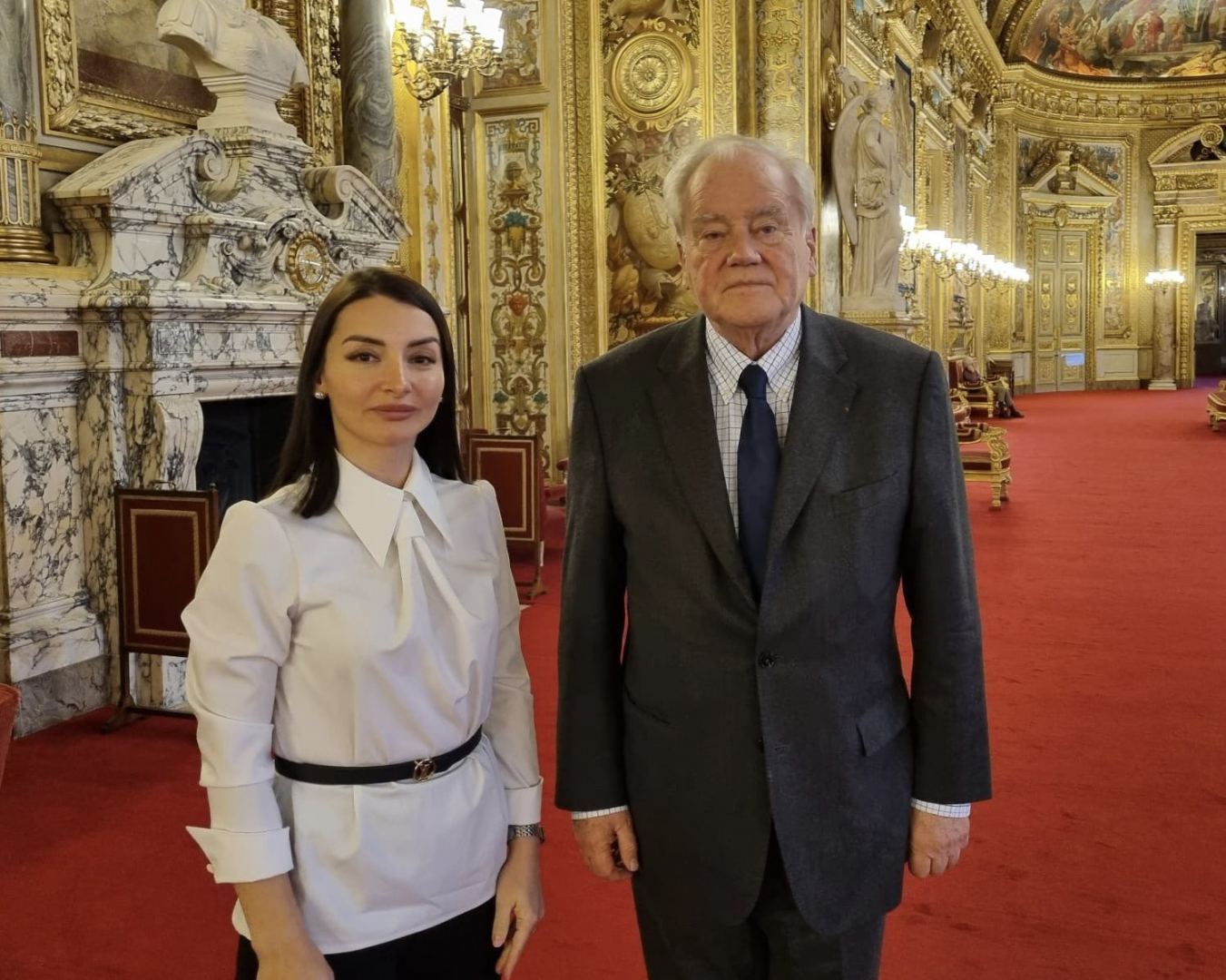 Azərbaycanın Fransadakı səfiri Fransa Senatının Komitə sədri ilə görüşüb (FOTO)