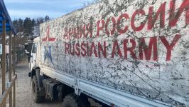 Rusiya sülhməramlılarına aid daha 4 avtomobil Laçın yolundan keçib (FOTO)