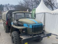 Rusiya sülhməramlılarına aid daha 13 avtomobil Laçın yolundan keçib (FOTO)