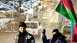 BQXK-ya məxsus avtomobillər yenidən Laçın yolundan keçib (FOTO)