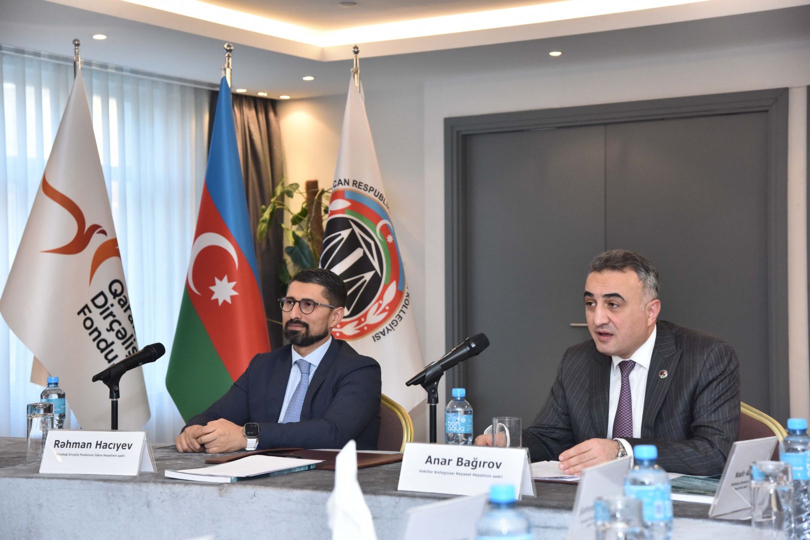 Qarabağ Dirçəliş Fonduna ianə edən Vəkillər Kollegiyasının üzvlərinə ianə sertifikatları təqdim edilib (FOTO)