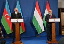 Prezident İlham Əliyev və Macarıstanın Baş naziri mətbuata bəyanatlarla çıxış ediblər (FOTO/VİDEO)