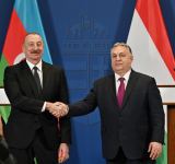 Prezident İlham Əliyev və Macarıstanın Baş naziri mətbuata bəyanatlarla çıxış ediblər (FOTO/VİDEO)