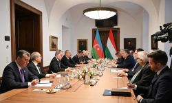 Prezident İlham Əliyevin Macarıstanın Baş naziri Viktor Orban ilə geniş tərkibdə görüşü olub (FOTO/VİDEO) (YENİLƏNİB)