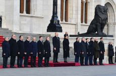 Budapeştdə Azərbaycan Prezidenti İlham Əliyevin rəsmi qarşılanma mərasimi olub (FOTO/VİDEO)