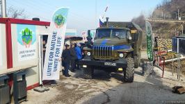 Sülhməramlılara aid daha 5 avtomobil Laçın yolundan keçib (FOTO)