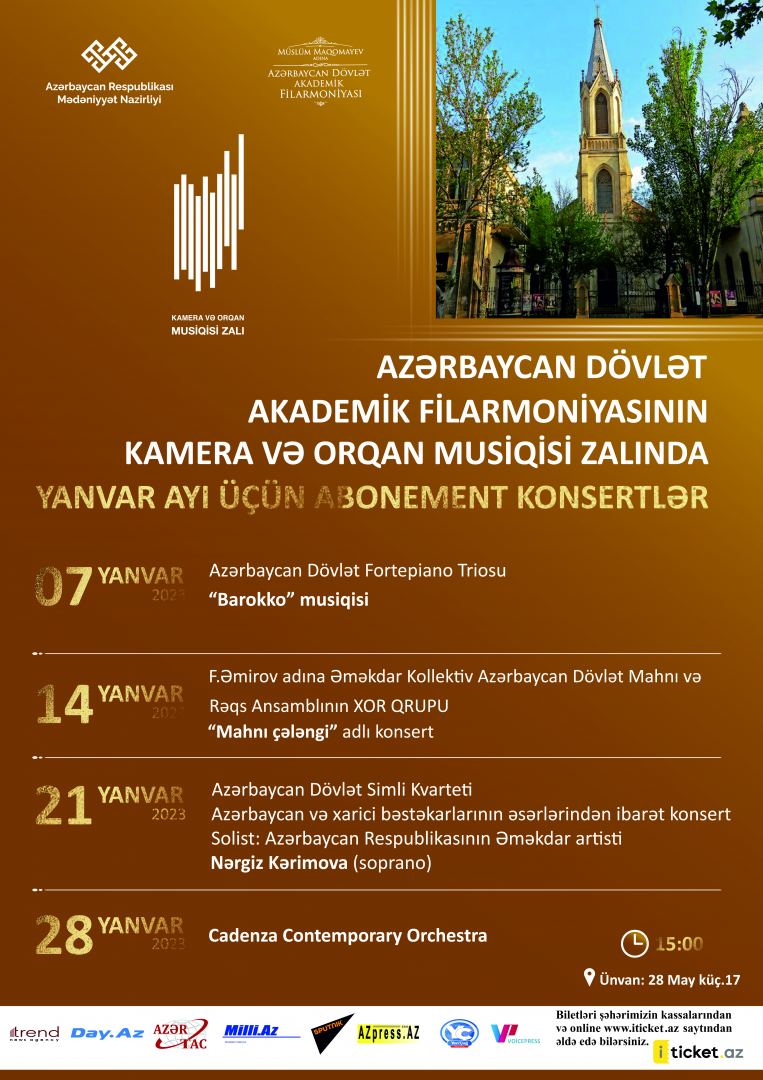 Filarmoniyanın yanvar ayında keçirilmiş abonement konsertləri (FOTO)