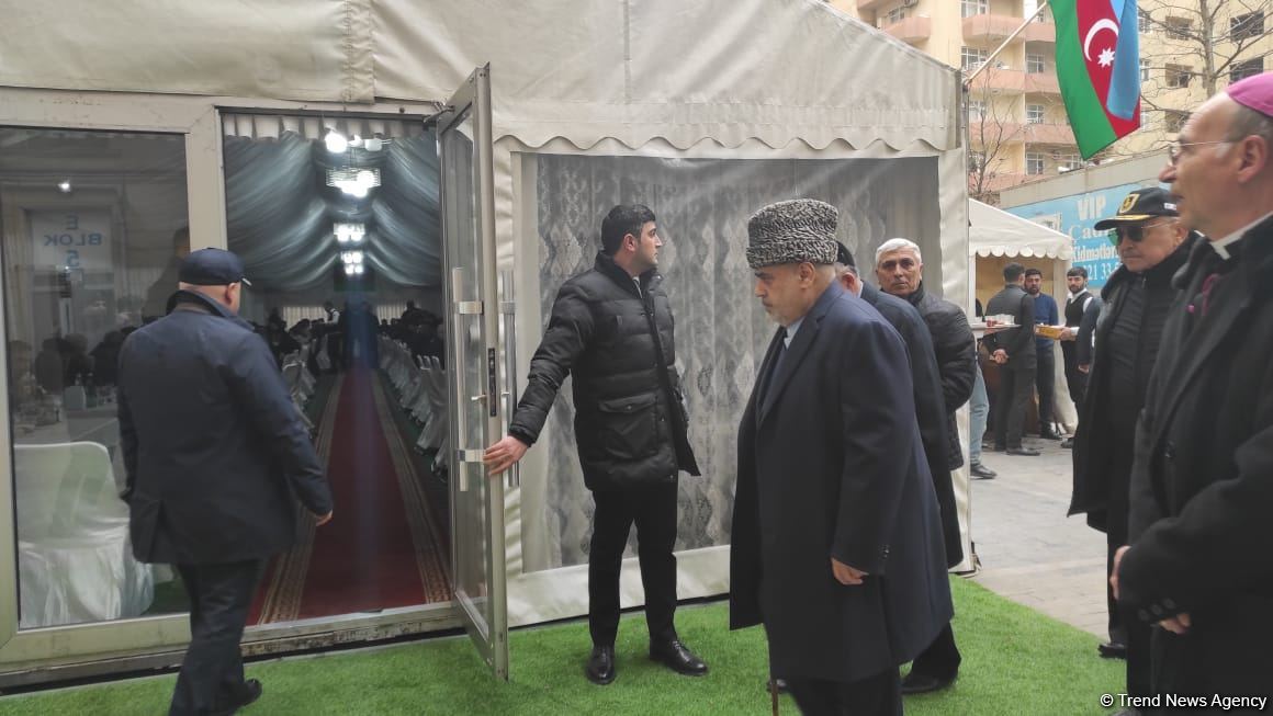 Azərbaycandakı dini konfessiya rəhbərləri şəhid Orxan Əsgərovun yas mərasiminə gəliblər (FOTO)