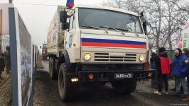 Laçın yolundan sülməramlılara aid növbəti avtomobil karvanı keçib (FOTO)