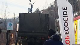 Rusiya sülhməramlılarına aid daha 3 yük avtomobili Laçın yolundan keçib (FOTO)