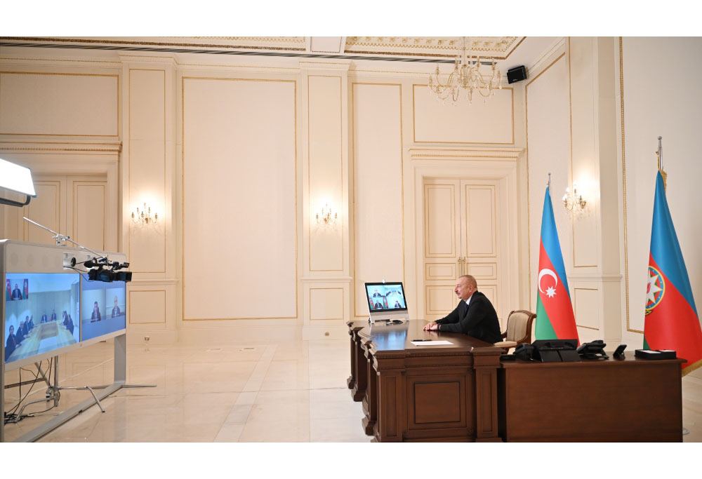 Prezident İlham Əliyev Türkiyənin milli təhsil nazirini və TBMM-in bir qrup üzvünü videokonfrans formatında qəbul edib (FOTO/VİDEO) (YENİLƏNİB)
