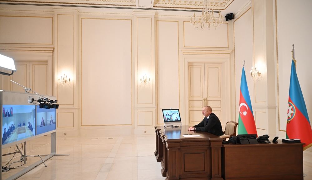 Prezident İlham Əliyev Türkiyənin milli təhsil nazirini və TBMM-in bir qrup üzvünü videokonfrans formatında qəbul edib (FOTO/VİDEO) (YENİLƏNİB)