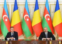 Azərbaycan və Rumıniya prezidentləri mətbuata bəyanatlarla çıxış ediblər (FOTO/VİDEO) (YENİLƏNİB)