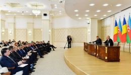Azərbaycan və Rumıniya prezidentləri mətbuata bəyanatlarla çıxış ediblər (FOTO/VİDEO) (YENİLƏNİB)