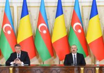 Azərbaycan və Rumıniya prezidentləri mətbuata bəyanatlarla çıxış ediblər (FOTO/VİDEO) (YENİLƏNİB)