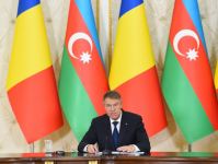 Azərbaycan və Rumıniya prezidentləri mətbuata bəyanatlarla çıxış ediblər (FOTO/VİDEO) (YENİLƏNİB)