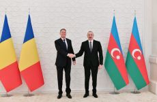 Rumıniya Prezidenti Klaus Yohannisin rəsmi qarşılanma mərasimi olub (FOTO/VİDEO)