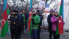 Laçın-Xankəndi yolunda etirazlar 53 gündür davam edir (FOTO)