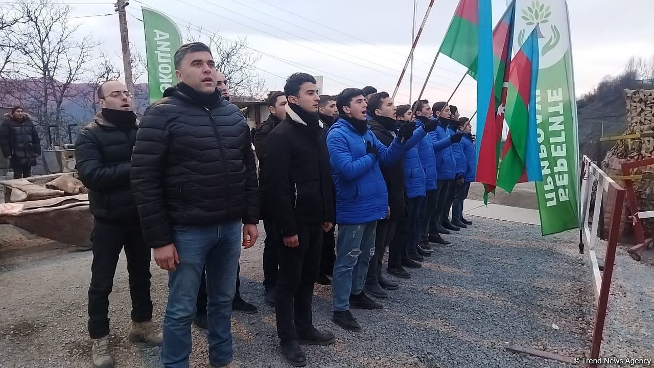 Laçın-Xankəndi yolunda etirazlar 53 gündür davam edir (FOTO)