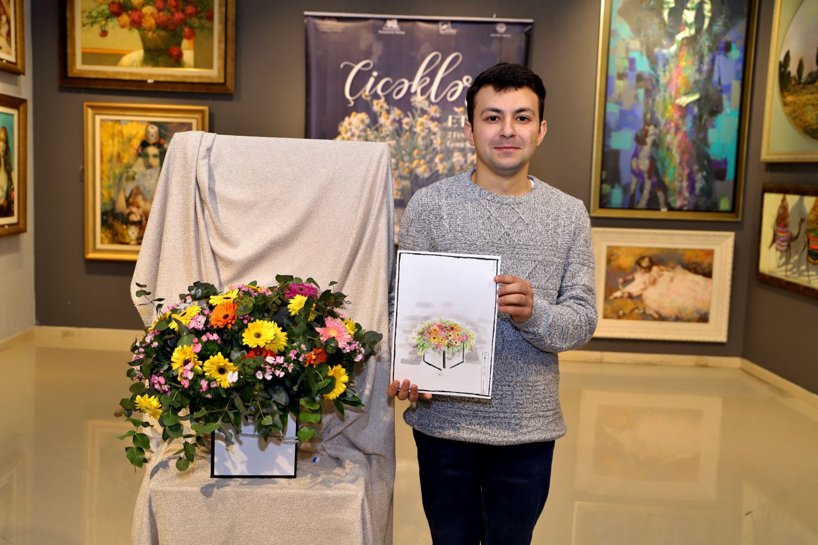 Gənclər Gününə həsr olunan “Çiçəklər” etüdü (FOTO)