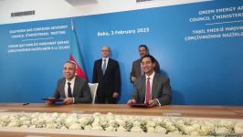 Energetika Nazirliyi və ACWA Power şirkəti arasında əməkdaşlıq sənədləri imzalanıb (FOTO)