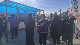 Beynəlxalq nümayəndə heyəti Laçın-Xankəndi yolundakı dinc etiraz aksiyasını müşahidə ediblər (FOTO/VİDEO)