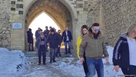 Beynəlxalq səyahətçilər Şuşa qalasında olublar (FOTO)