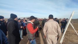 Xarici səyahətçilər Füzulidə minalardan təmizləmə prosesi ilə tanış olublar (FOTO)