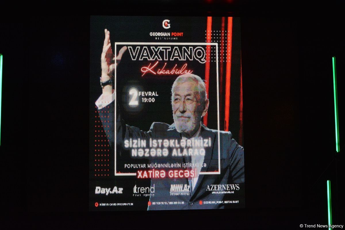 Bakıda məşhur ifaçıların iştirakı ilə Vaxtanq Kikabidzenin xatirə gecəsi keçirilib (FOTO/VİDEO)