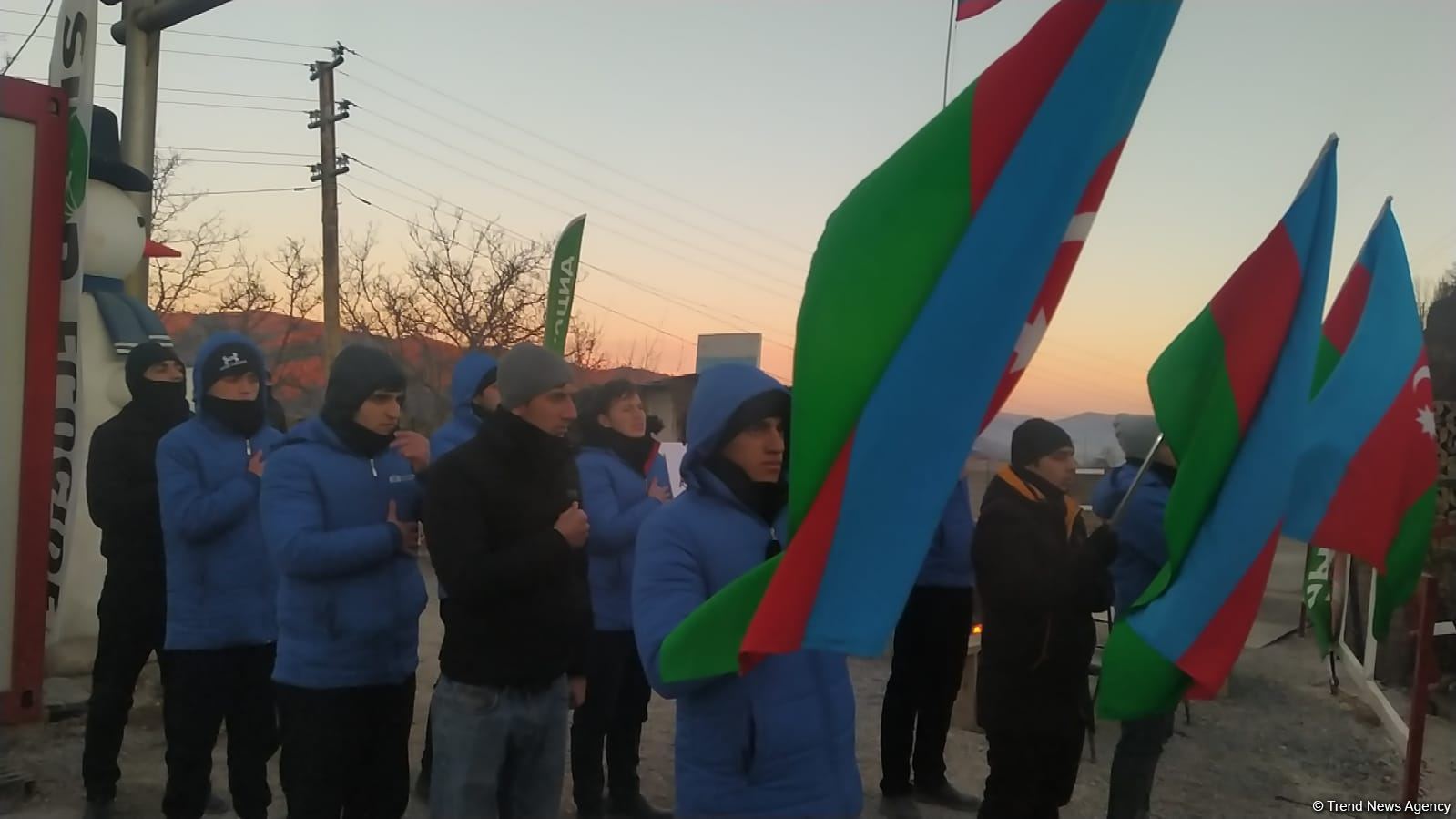 Laçın-Xankəndi yolunda etirazlar 55 gündür davam edir (FOTO)